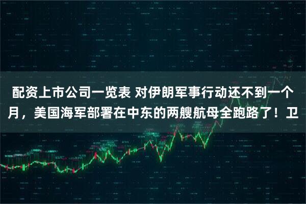 配资上市公司一览表 对伊朗军事行动还不到一个月,美国海军部署在中东的两艘航母全跑路了!卫